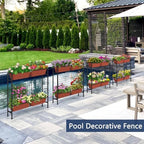 ETELI Raised Garden Beds Outdoor Elevated Planter Boxes with Trellis Patio Herb Garden Planter Outdoor Raised Planter Boxes with Legs for Vegetable Patio Balcony Porch, Brick Red - Image 5