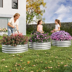 2x2x2ft Round Galvanized Raised Garden Bed – Metal Planter Box Kit with Rust & Corrosion Protection, Safe Rubber Edge, Open Bottom Design – Easy Assembly for Vegetables, Flowers, Fruits - Image 6