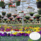 10 Pack 24 Inches Strong Wire Plant Hangers for Hanging Baskets 4 Orchid Hanging Basket Wire Metal Hook Hanger for Greenhouse Supplies Gardening Indoor Outdoor Patio Hook Flower Pot Basket - Image 4