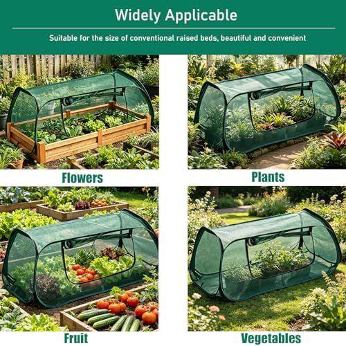 Garden Netting for Raised Beds,Raised Bed Covers,Pop Up Plant Cover - Image 5