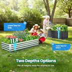 Quictent Large Raised Garden Bed with Cover 6x3x2 ft - Image 6