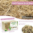 Halatool 3.3 LB Sphagnum Moss for Plants, 60 QT Long Fiber Orchid Moss - Image 2