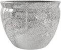 Red Lantern 12" Silver Crackle Fishbowl by RedLantern