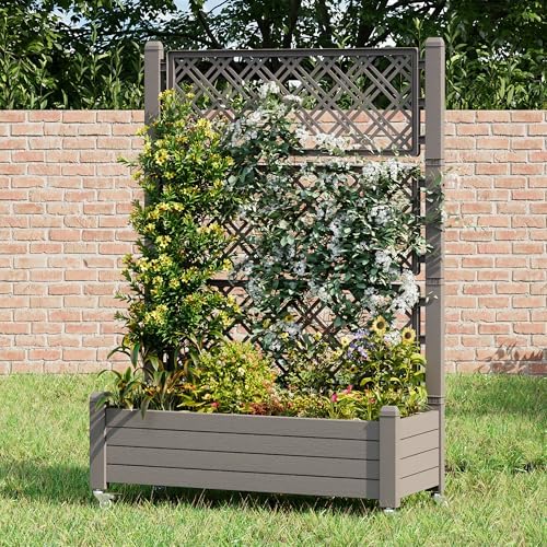 Trellis Raised Garden Bed, Self-Watering Planter Box, Gary - Image 3