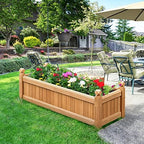Yaheetech 43.5" Wooden Raised Garden Bed Rectangular Planter Box, 1pcs - Image 2