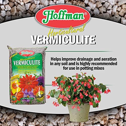 Hoffman Horticultural Vermiculite Lightweight Garden Soil Conditioner for Aeration and Moisture Retention, 18qt, 5 Pack - Image 5