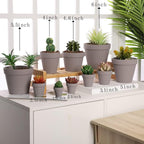 Yishang 2 inch Grey Small Terracotta Pots with Drainage Holes,Mini Clay Ceramic Pottery Planter,Cactus Flower Nursery Terra Cotta Pots, for Indoor/Outdoor Succulent Plants, Crafts(80 Pack) - Image 3