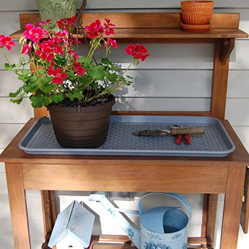 Multi-Purpose Tray in Decorator Colors - 30” L x 15” W x 1.20” H (Slate Gray Set of 2) - Image 2
