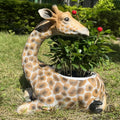Giraffe Planter Statue for Home Decor - Cute Animal Flower Pot Holder for Indoor Outdoor Garden Balcony - Resin Succulent Planter Gift for Housewarming Birthday Party by Unknown