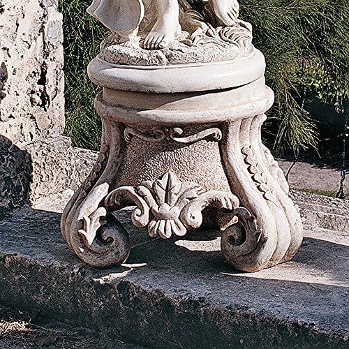 Design Toscano KY0631 Rococo Sculptural Plinth,Faux Stone Finish - Image 3